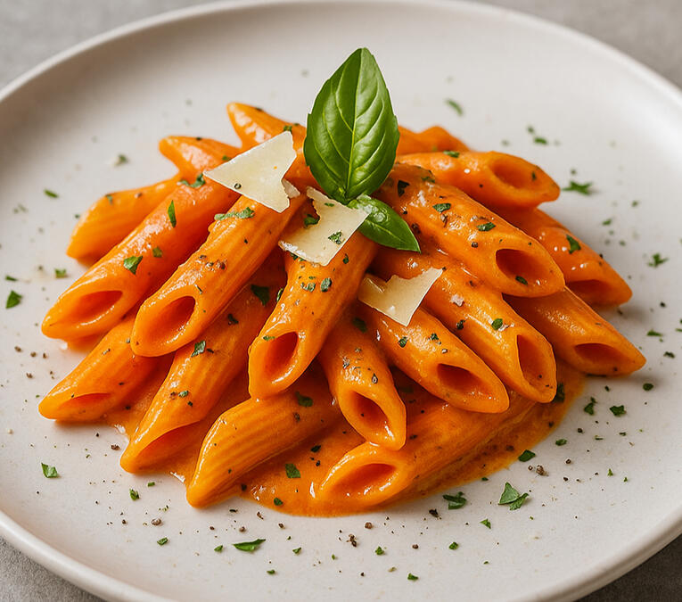 Italian sausage and vodka style sauce with Settel flare.